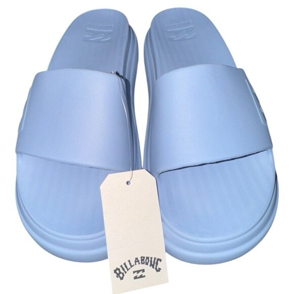 Billabong Blue Platform Slides Size 10 Chunky Cushioned Beach Pool Sandals New - Picture 5 of 8